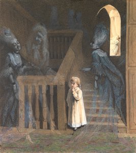 Die Party auf der Treppe von Adelaide Claxton